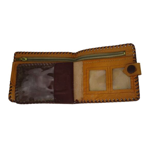 OSLO RADHUSET LIGHT BROWN LEATHER CASH / COIN WALLET 9.75" X 3.75" TORDENSKJOLD - Picture 4 of 7